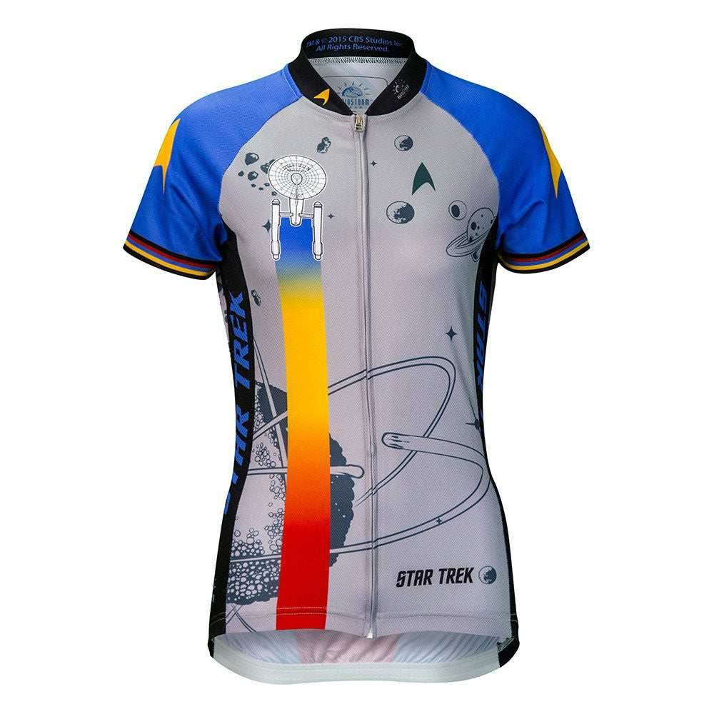 Star Trek Final Frontier Women's Cycling Jersey (S, M, L, XL, 2XL) - Blue / Small
