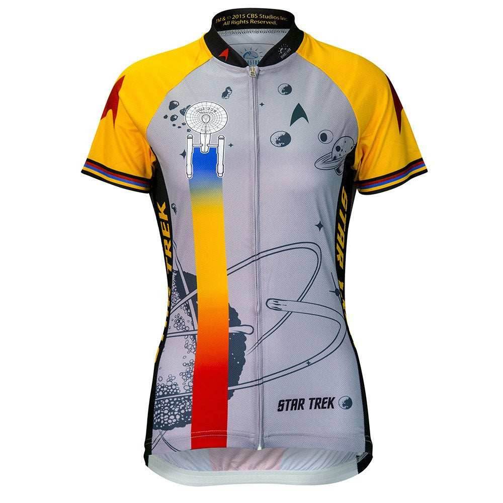 Star Trek Final Frontier Women's Cycling Jersey (S, M, L, XL, 2XL) - Gold / Small