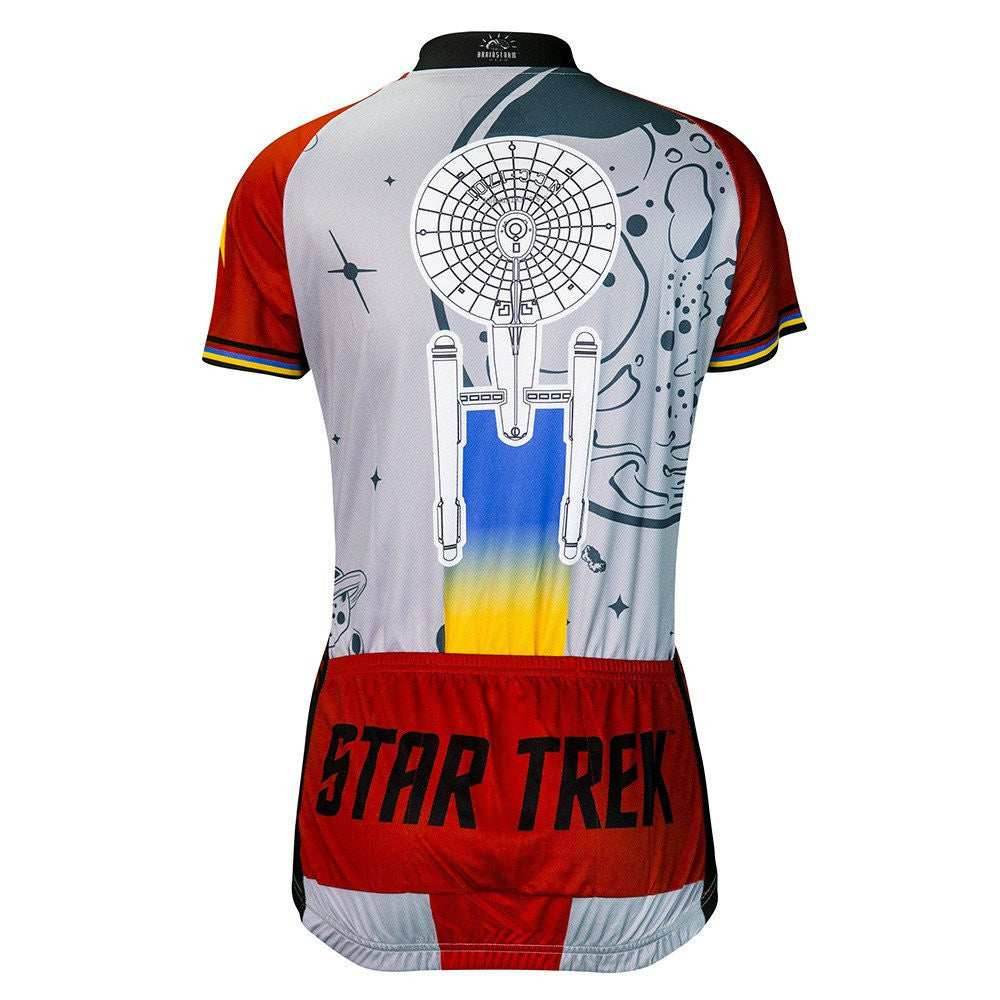 Star Trek Final Frontier Women's Cycling Jersey (S, M, L, XL, 2XL) - Red / Large