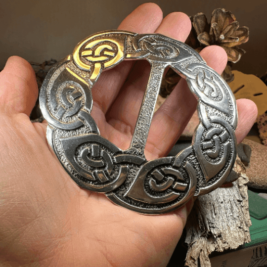 Lorna Celtic Knot Scarf Ring - 