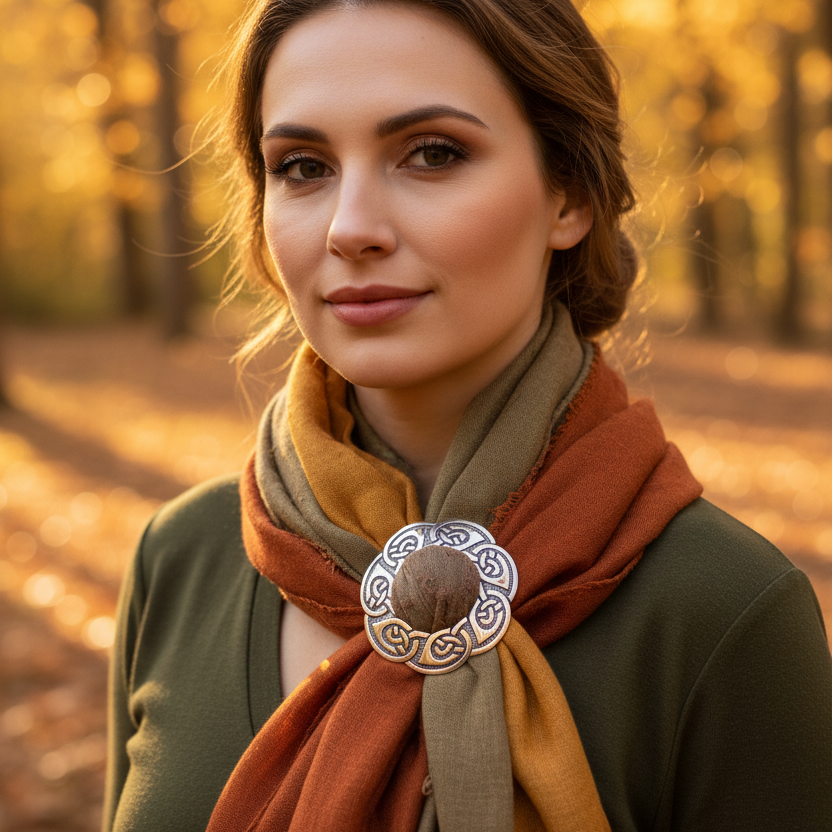 Lorna Celtic Knot Scarf Ring
