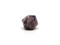 Stone D20 Dice - Amethyst - Signature Font - 