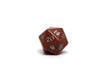 Stone D20 Dice - Goldstone - Signature Font - Role-Players
