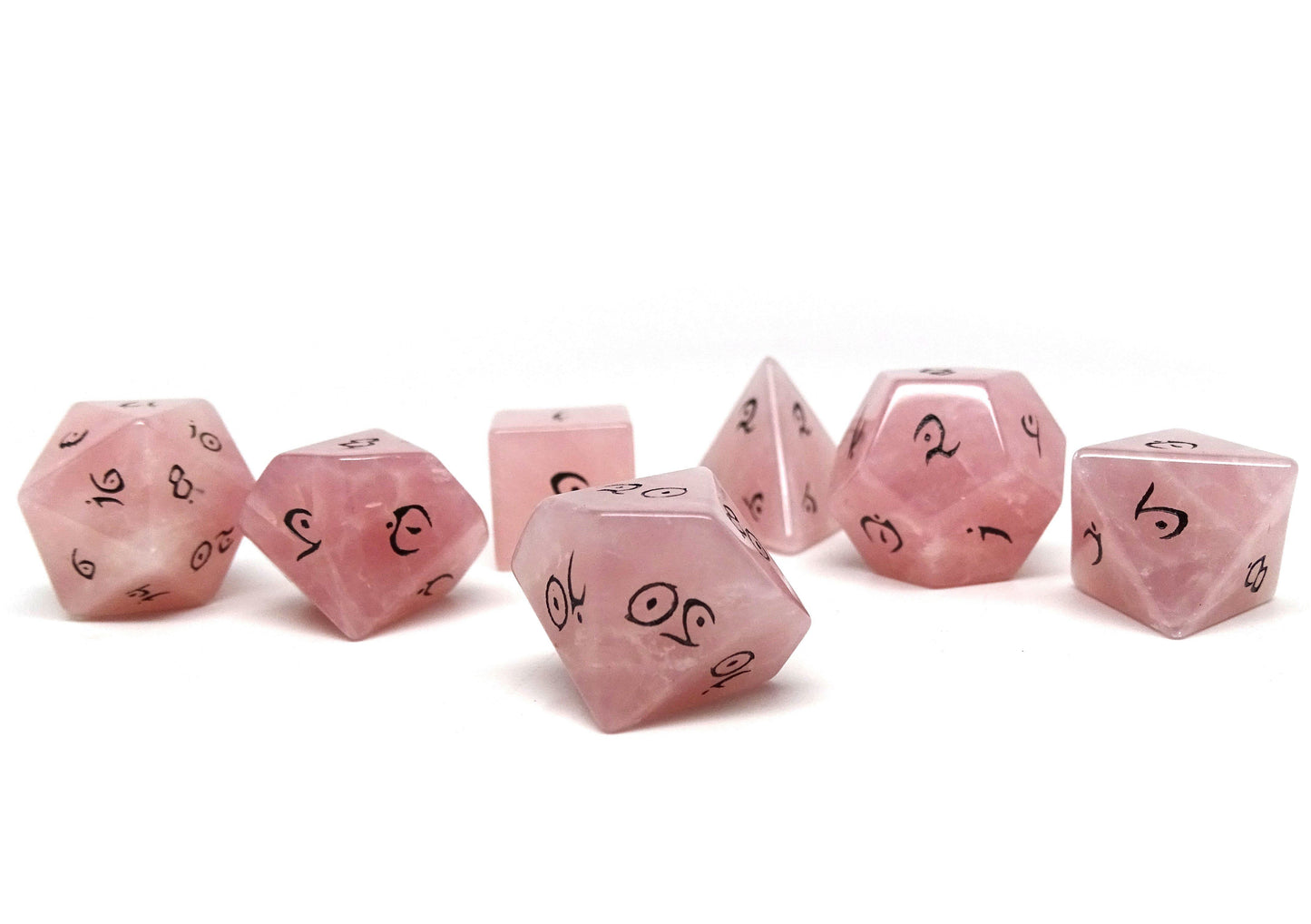 Stone Dice Collection - Rose Quartz - Elvenkind Font