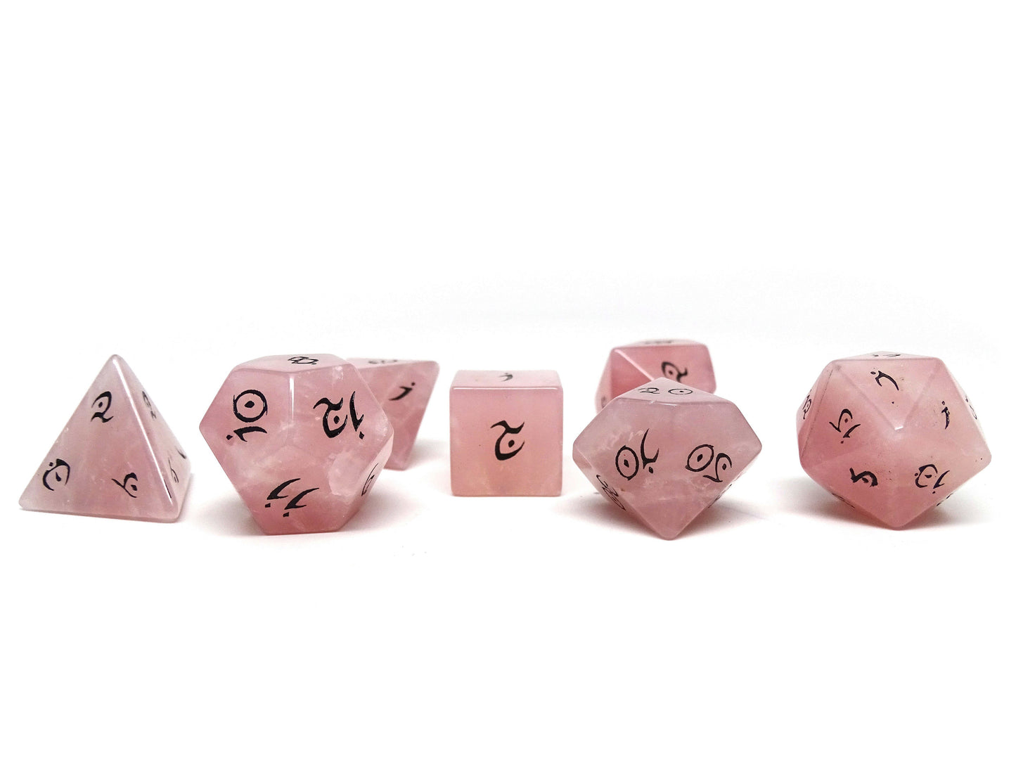 Stone Dice Collection - Rose Quartz - Elvenkind Font