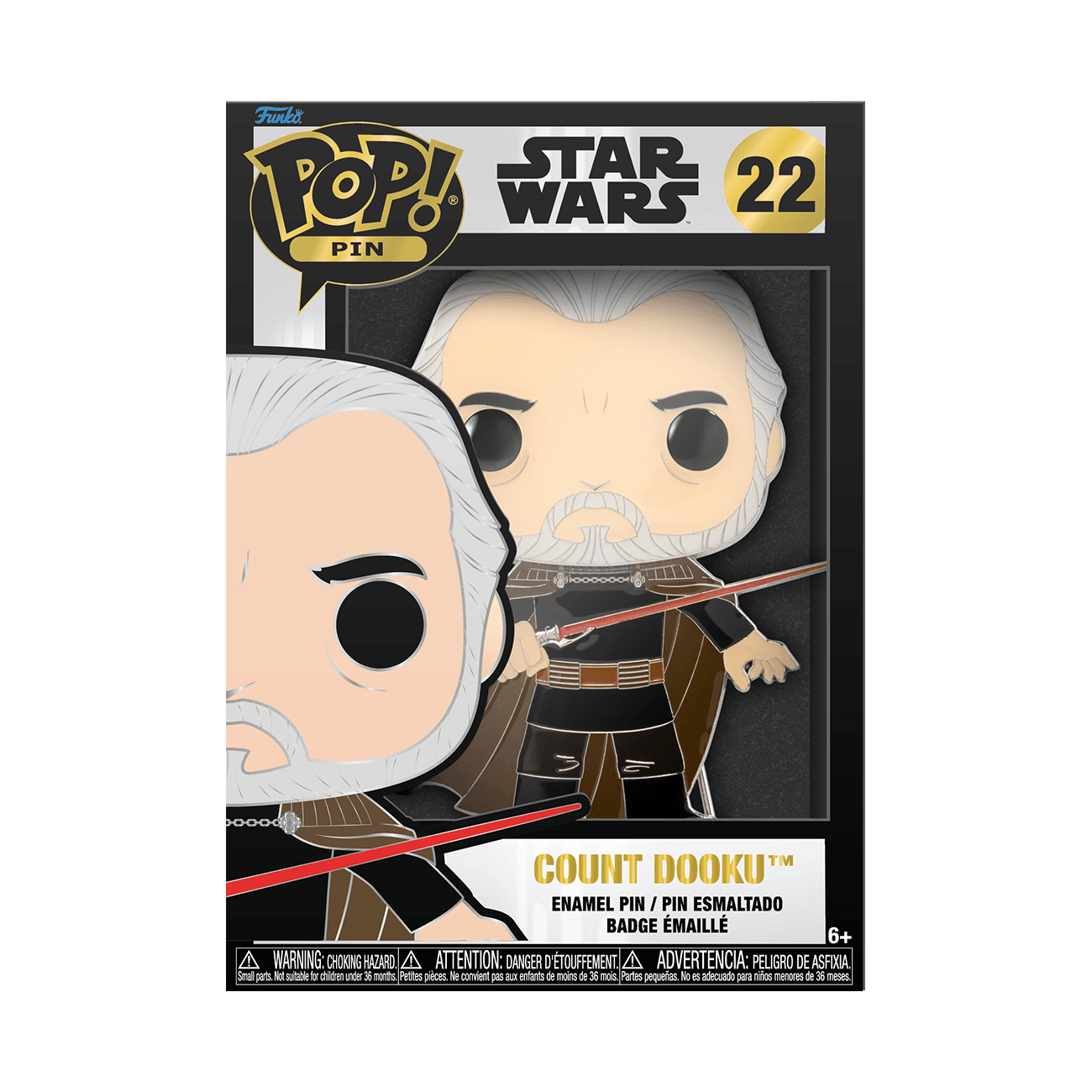 Funko Pop! Sized Pin: Star Wars - Count Dooku - 