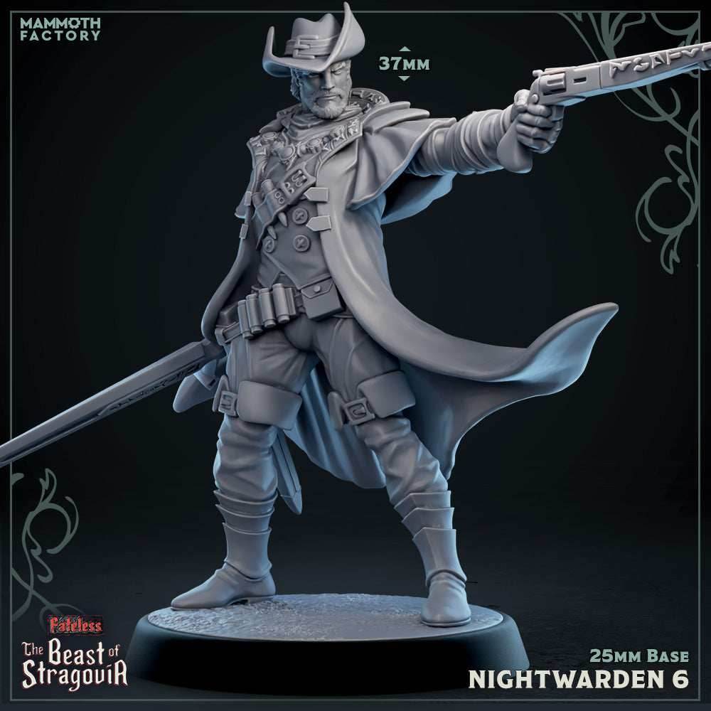 Stragovian Nightwarden: Sculpt 6 (Male Human Ranger) - 