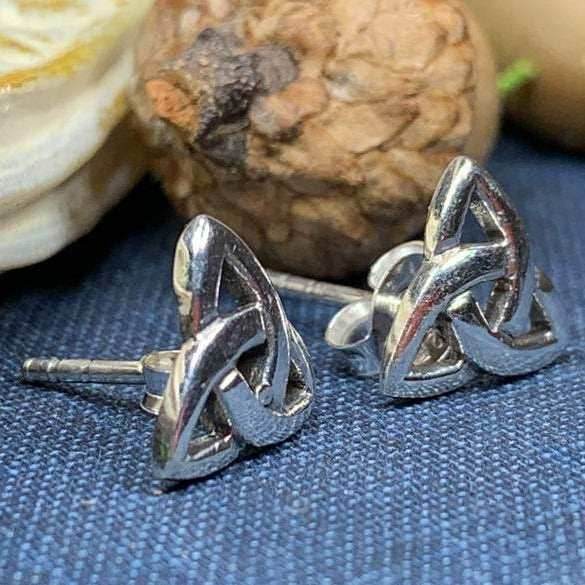Trinity Knot Stud Earrings - 