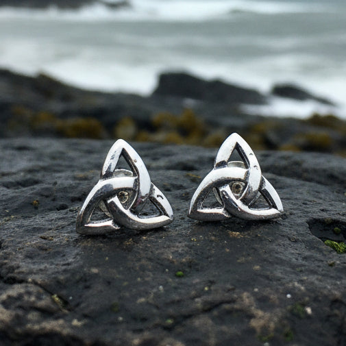 Trinity Knot Stud Earrings