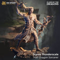 Styrax Thunderscale (Male Half-Dragonborn Sorcerer) - 32mm Scale