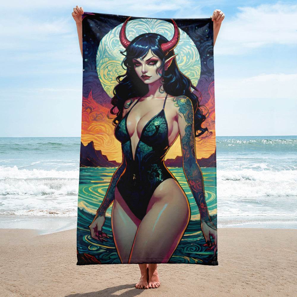 Sexy Swimsuit Succubus 2 Towel - 