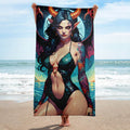 Sexy Swimsuit Succubus 4 Towel - 