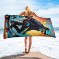 Colorful Skeleton Skater Towel - 