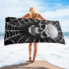 Spider Web Skull Towel - 