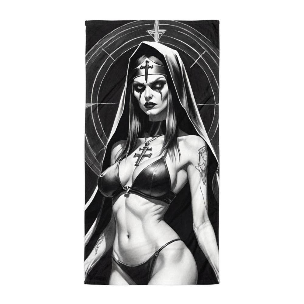 Gothic Sexy Evil Nun 2 Towel - 
