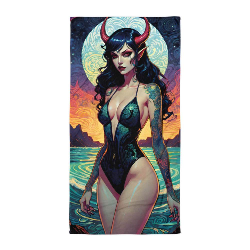 Sexy Swimsuit Succubus 2 Towel - 