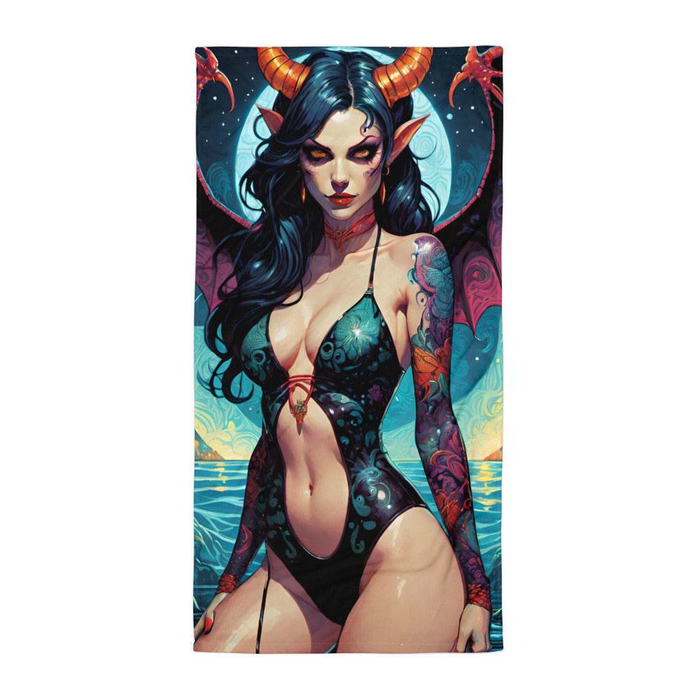 Sexy Swimsuit Succubus 4 Towel - 