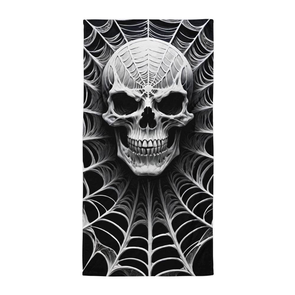Spider Web Skull Towel - 