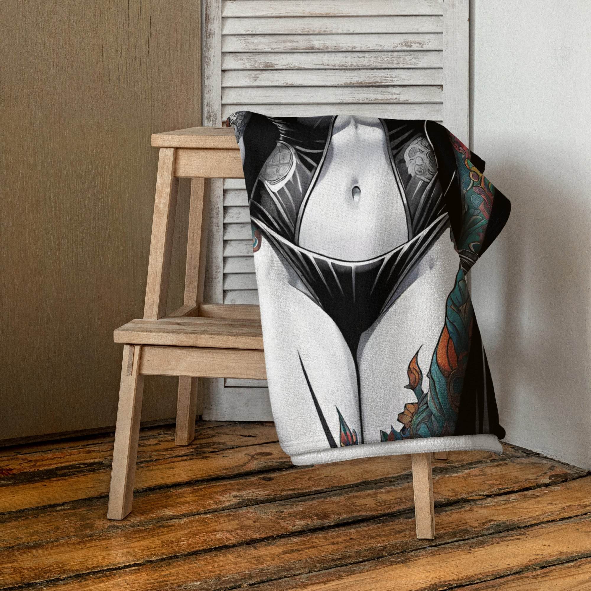 Gothic Sexy Evil Nun 1 Towel - 