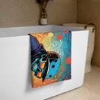 Colorful Skeleton Skater Towel - 