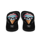 Grave Digs Skull Ice Cream Cone Flip Flops - S