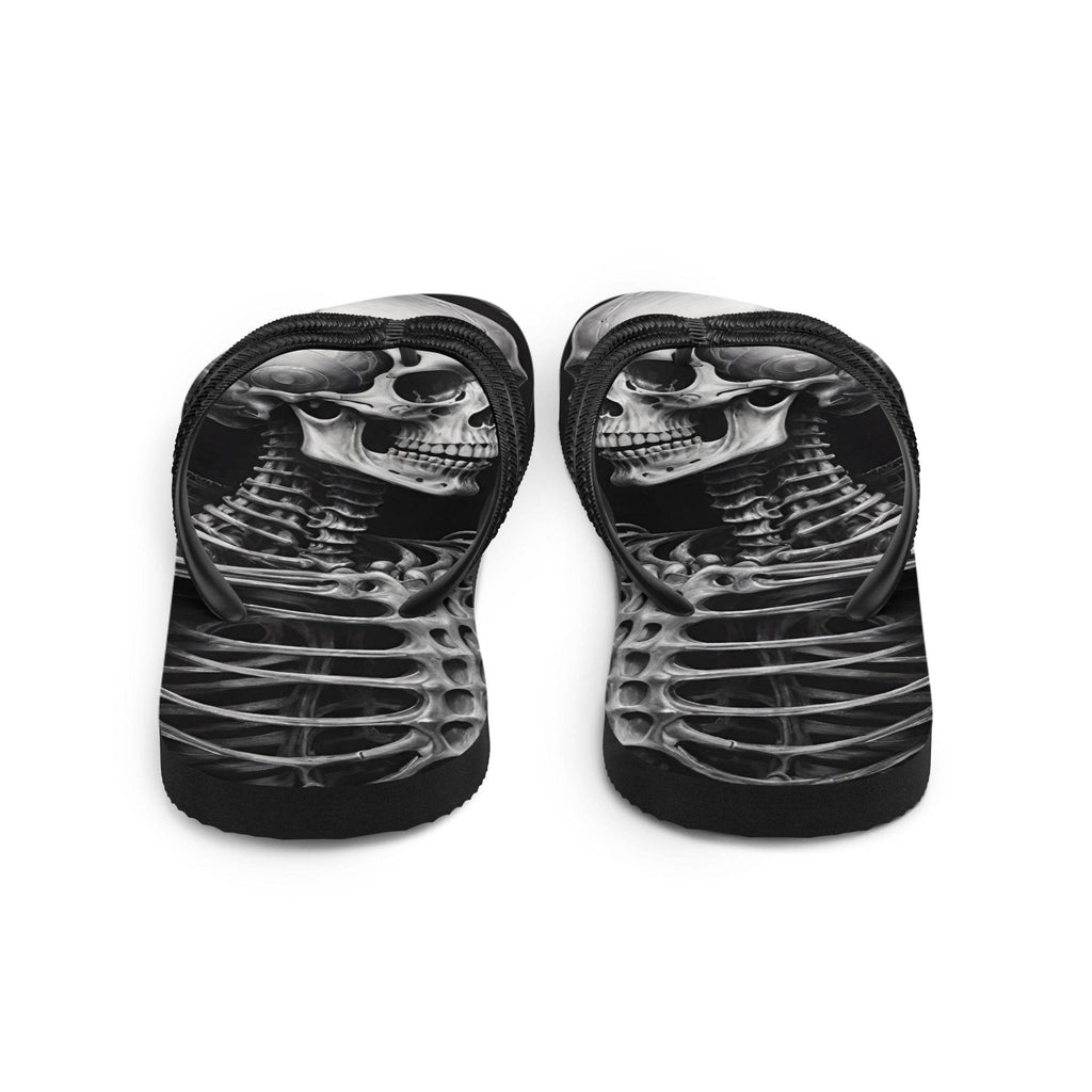 Twisted Skeleton 1 Flip Flops - S