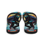 Colorful Skater Skeleton Flip Flops - S