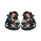 Colorful Summer Succubus in a Swimsuit 4 Gothic Flip Flops - S