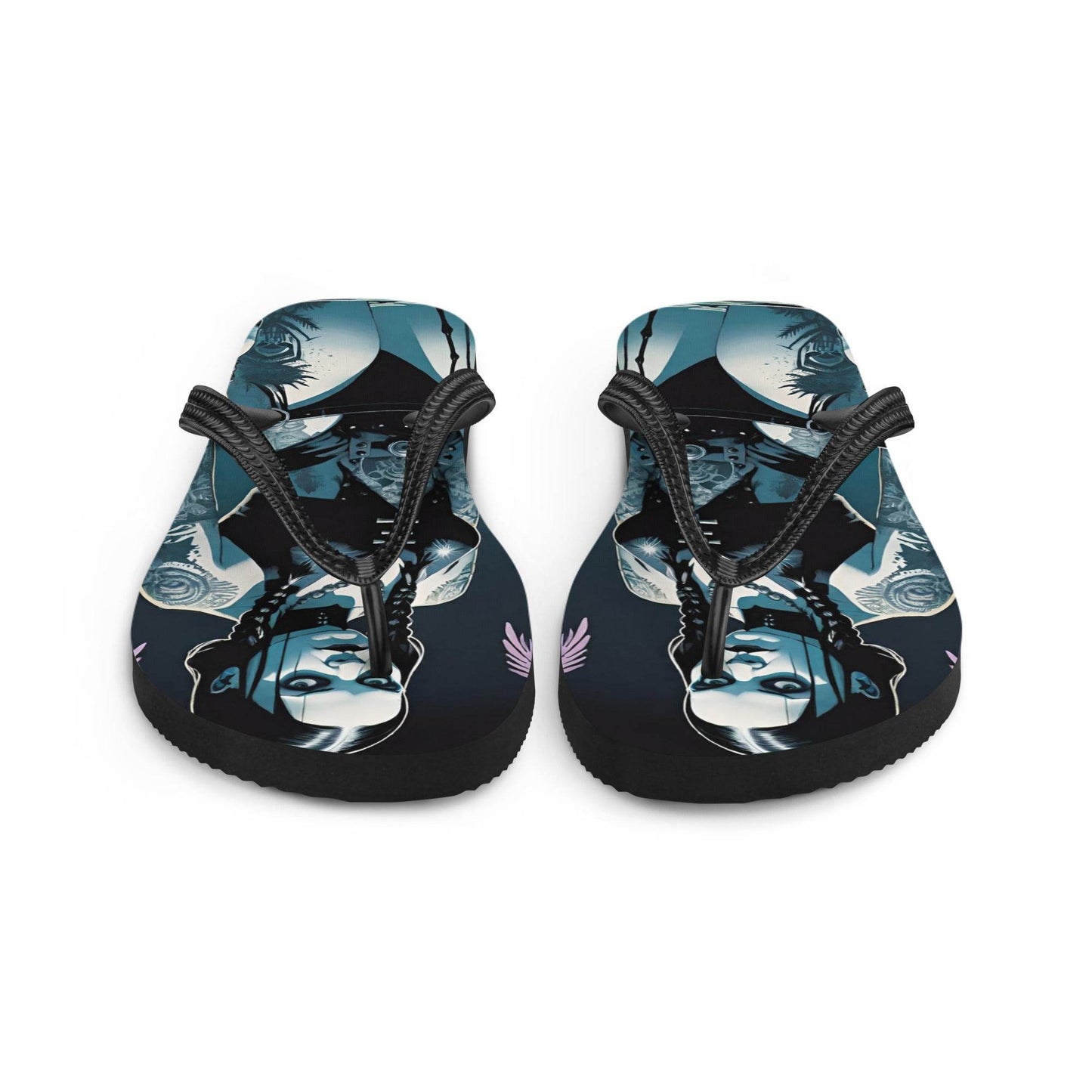 Hot Goth Girl Summer Flip Flops - S
