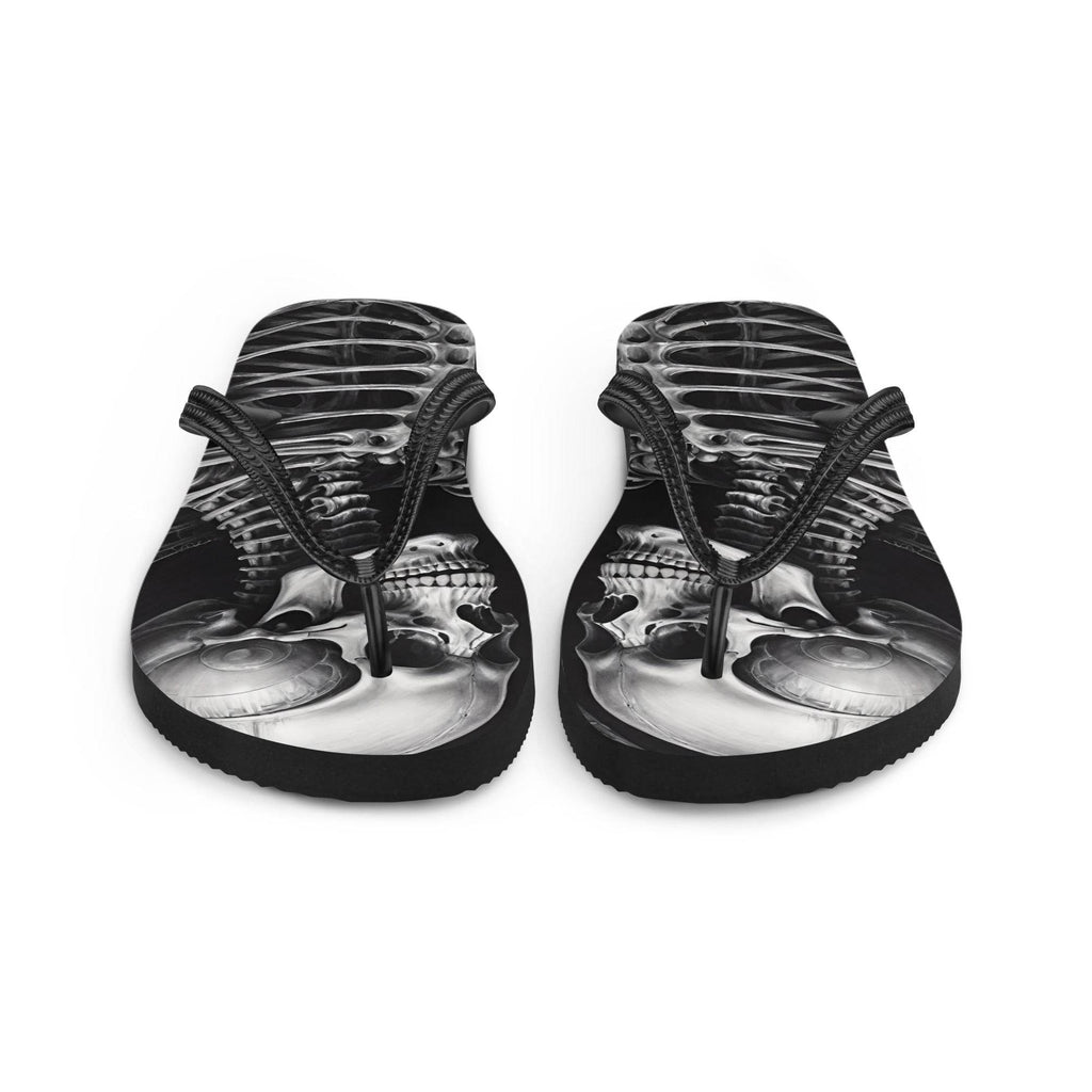 Twisted Skeleton 1 Flip Flops - S