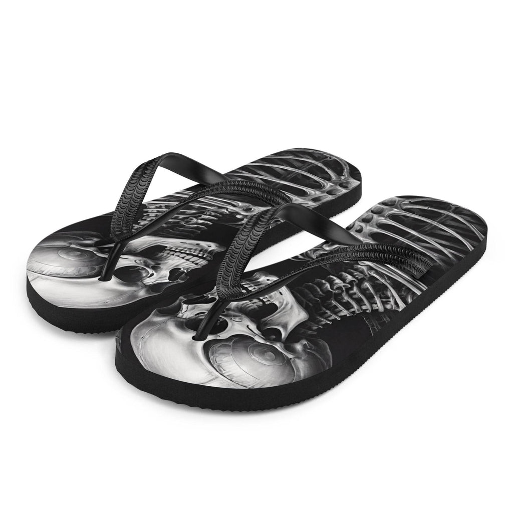 Twisted Skeleton 1 Flip Flops - S