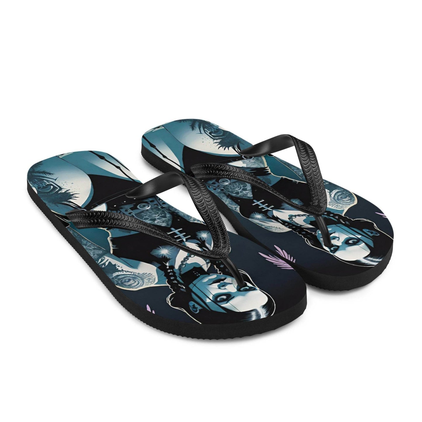 Hot Goth Girl Summer Flip Flops - S