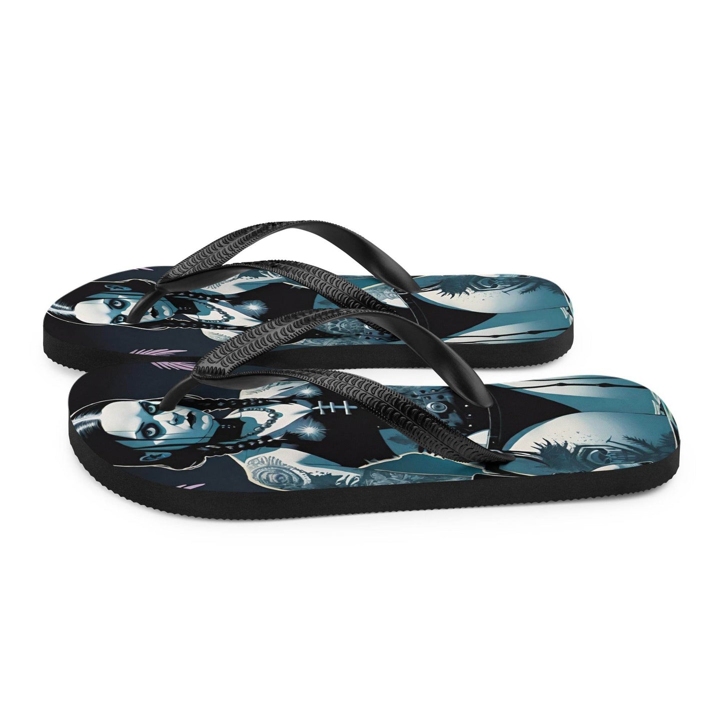 Hot Goth Girl Summer Flip Flops - S