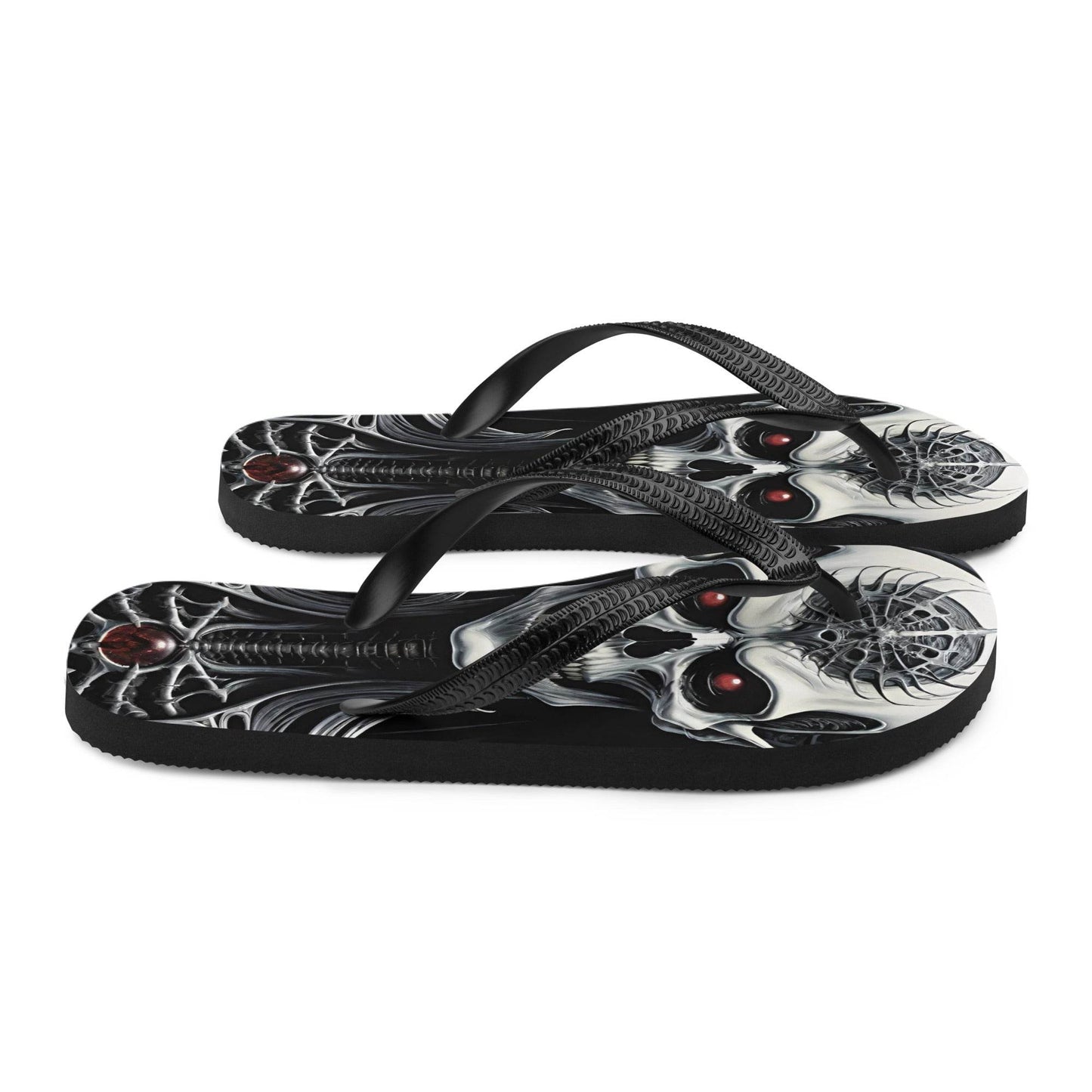 Metal Vampire Corpse 6 Gothic Flip Flops - S