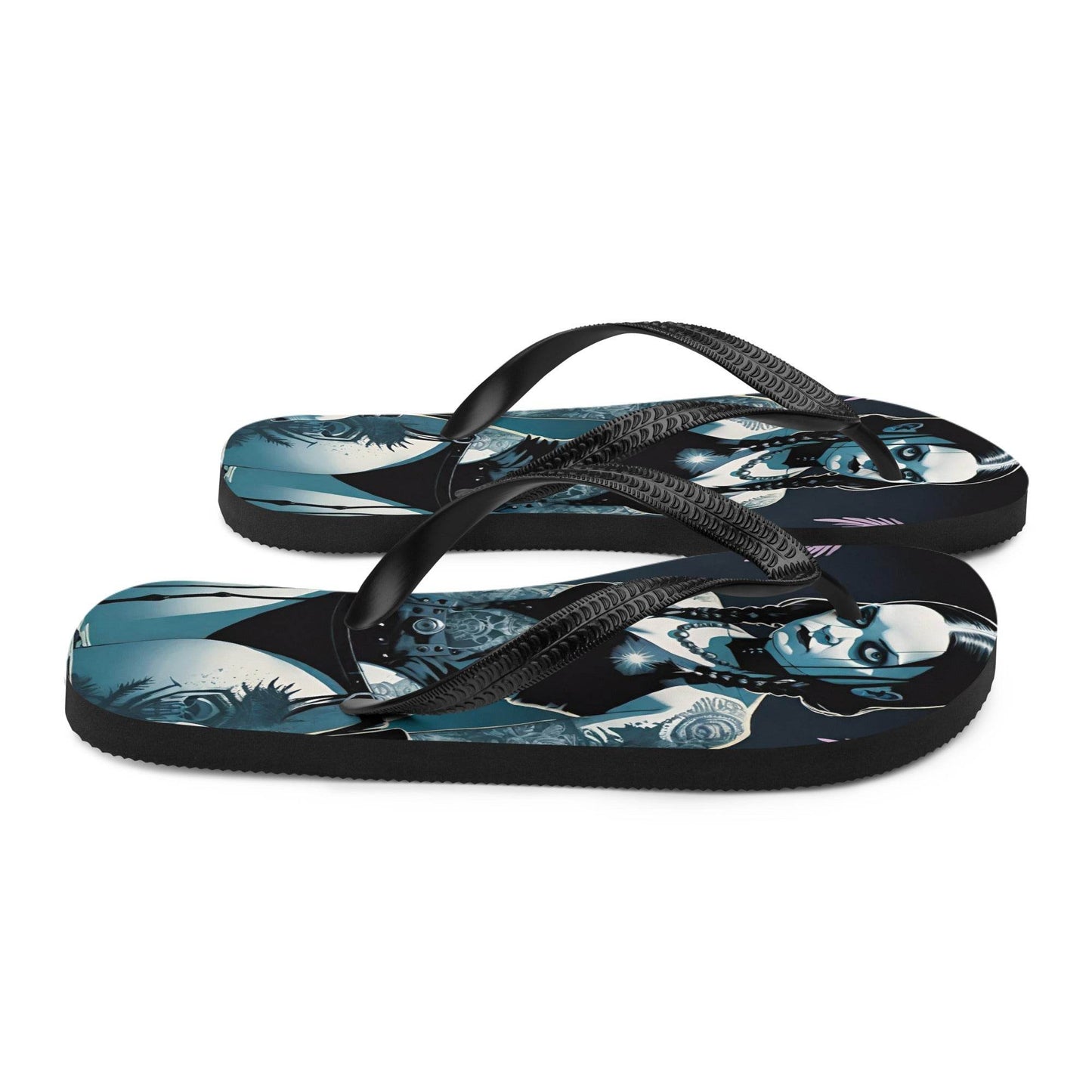 Hot Goth Girl Summer Flip Flops - S