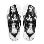 Sexy Evil Nun Gothic Flip Flops - S