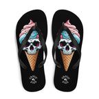Grave Digs Skull Ice Cream Cone Flip Flops - S
