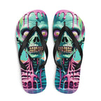 Colorful Melting Candy Zombie Gothic Flip Flops - S