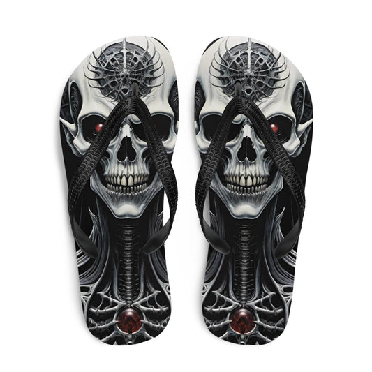 Metal Vampire Corpse 6 Gothic Flip Flops - S