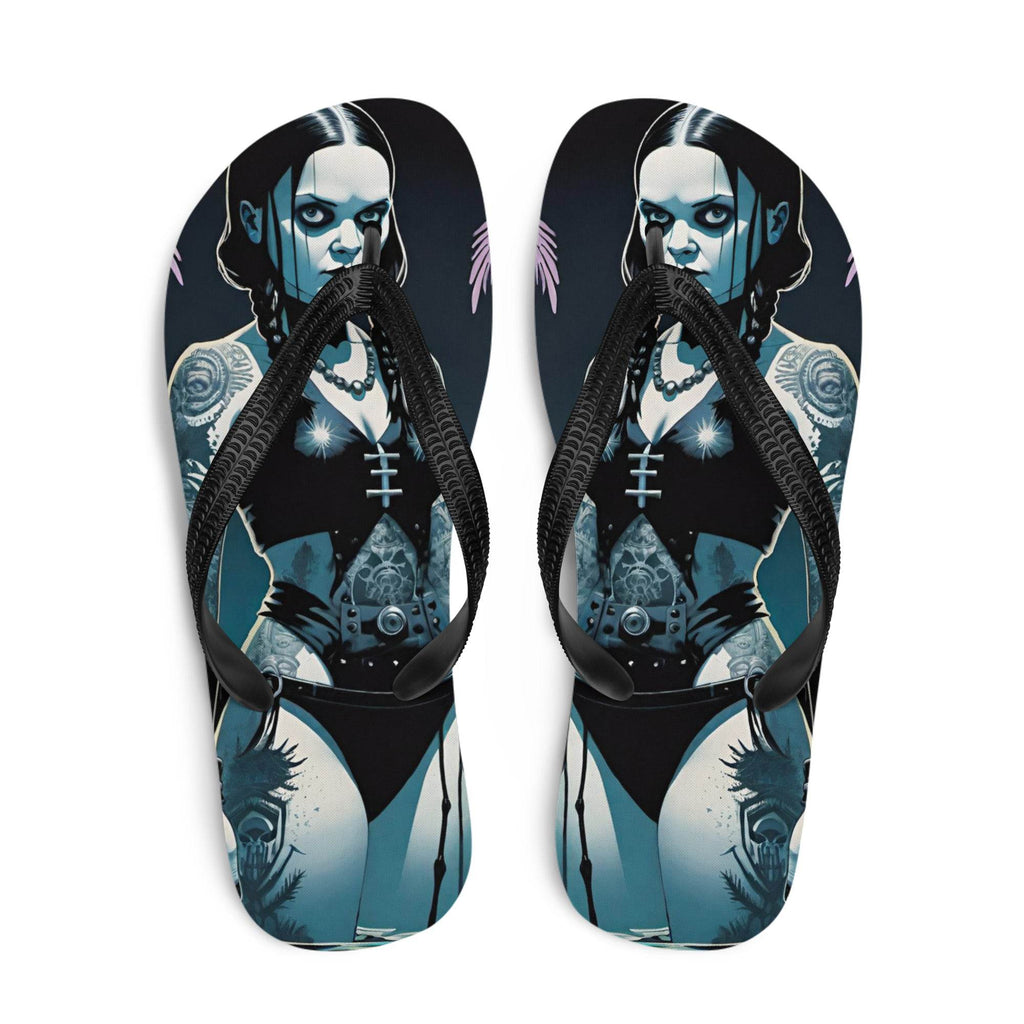 Hot Goth Girl Summer Flip Flops - S