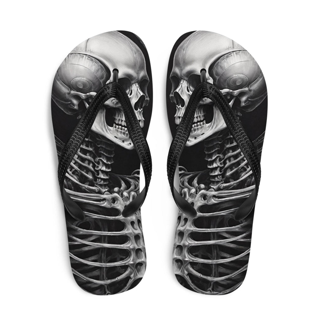 Twisted Skeleton 1 Flip Flops - S