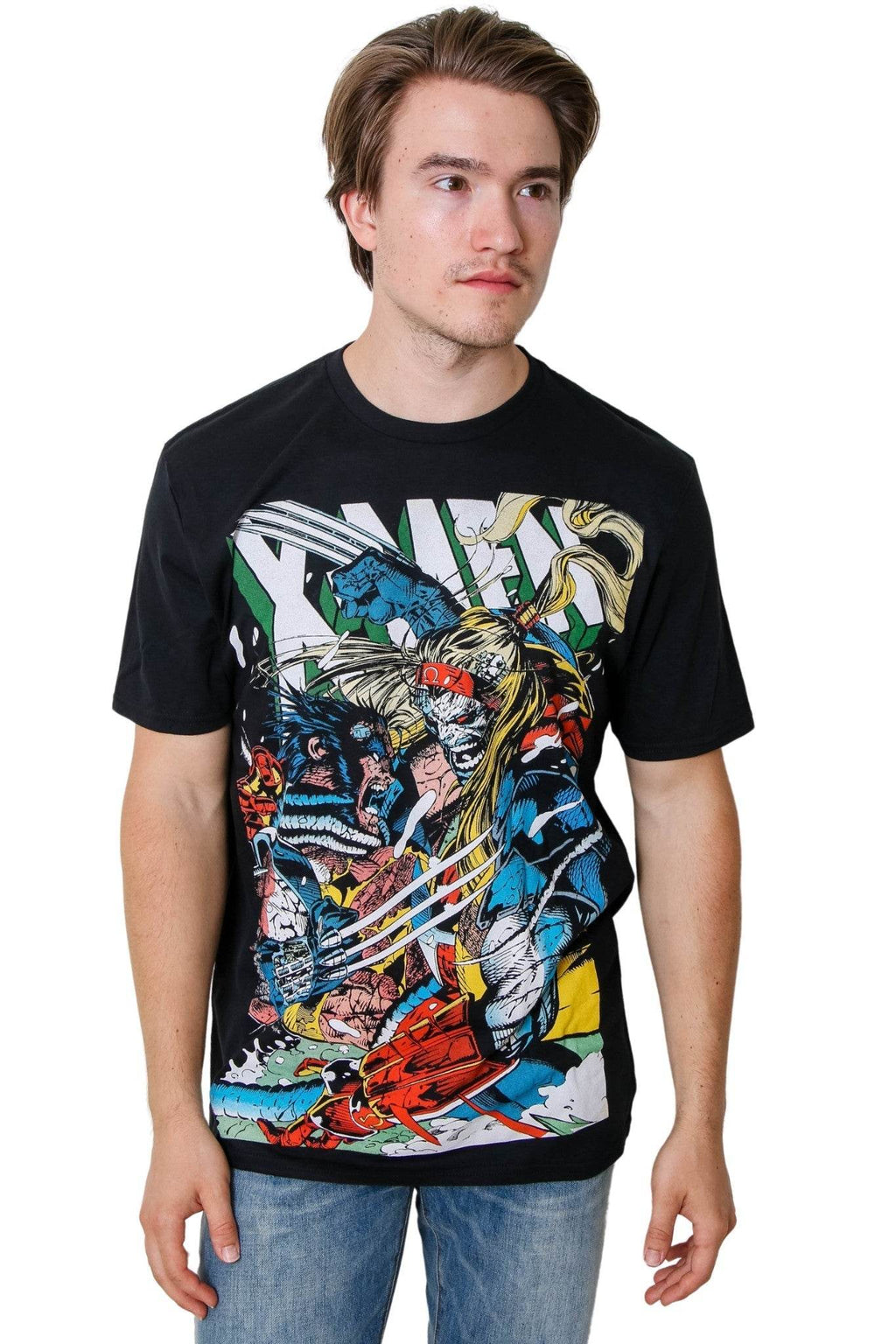 X-Men Wolverine vs Omega Marvel Liscensed Adult T-Shirt - S