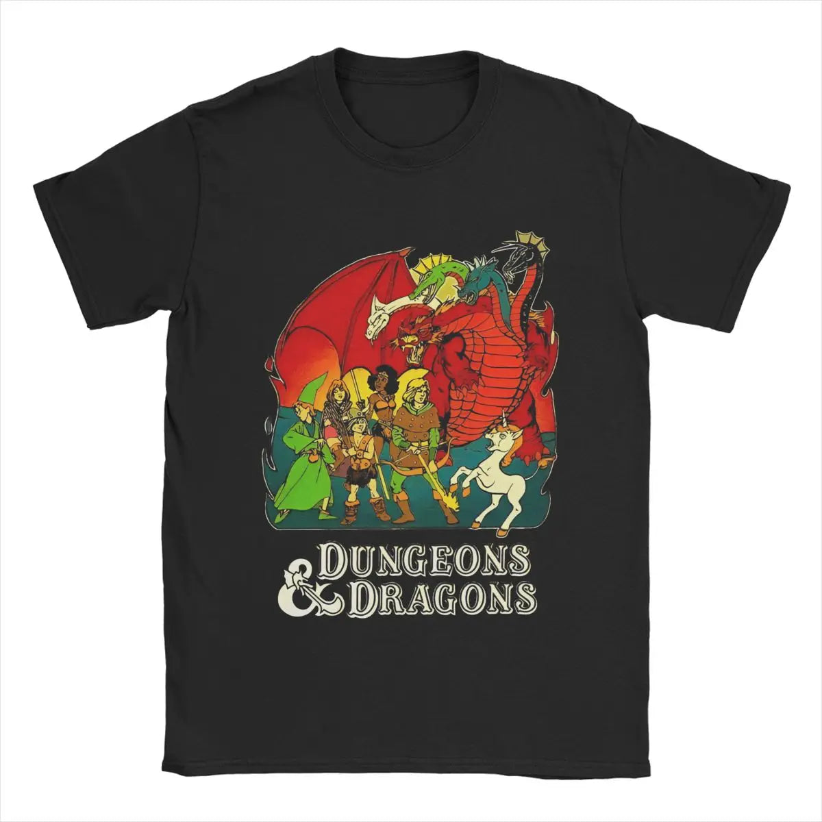 Summer Dungeon And Dragon Game Fans for Men Women T Shirts Apparel Funny Tee Shirt T-Shirts Pure Cotton Graphic Printed Clothing