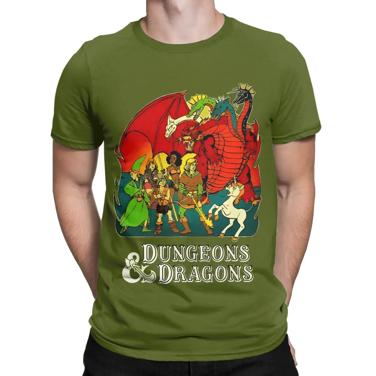 Summer Dungeon And Dragon Game Fans for Men Women T Shirts Apparel Funny Tee Shirt T-Shirts Pure Cotton Graphic Printed Clothing