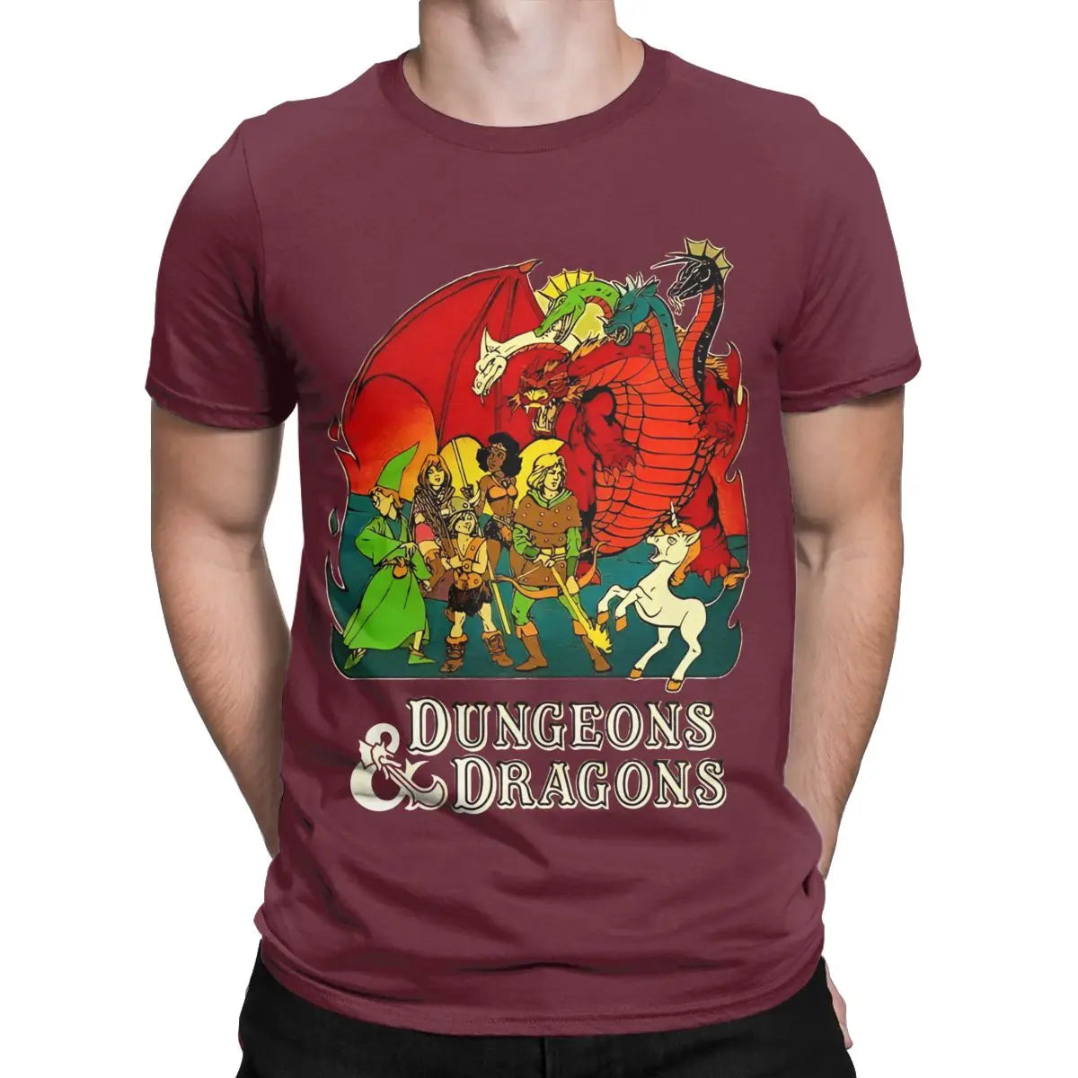 Summer Dungeon And Dragon Game Fans for Men Women T Shirts Apparel Funny Tee Shirt T-Shirts Pure Cotton Graphic Printed Clothing