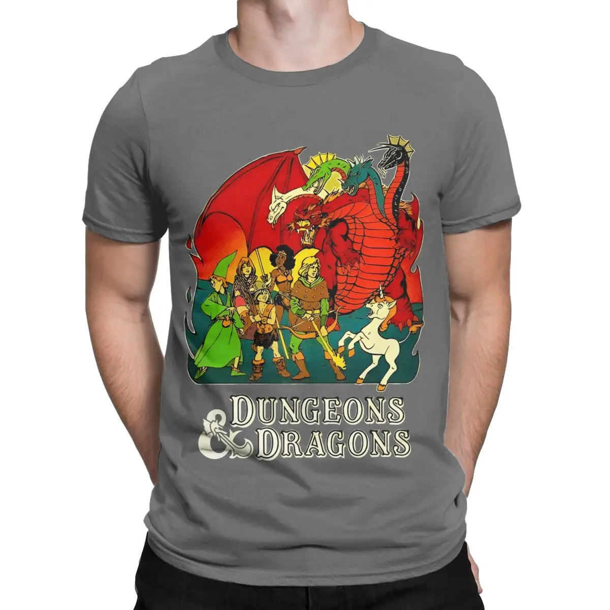 Summer Dungeon And Dragon Game Fans for Men Women T Shirts Apparel Funny Tee Shirt T-Shirts Pure Cotton Graphic Printed Clothing