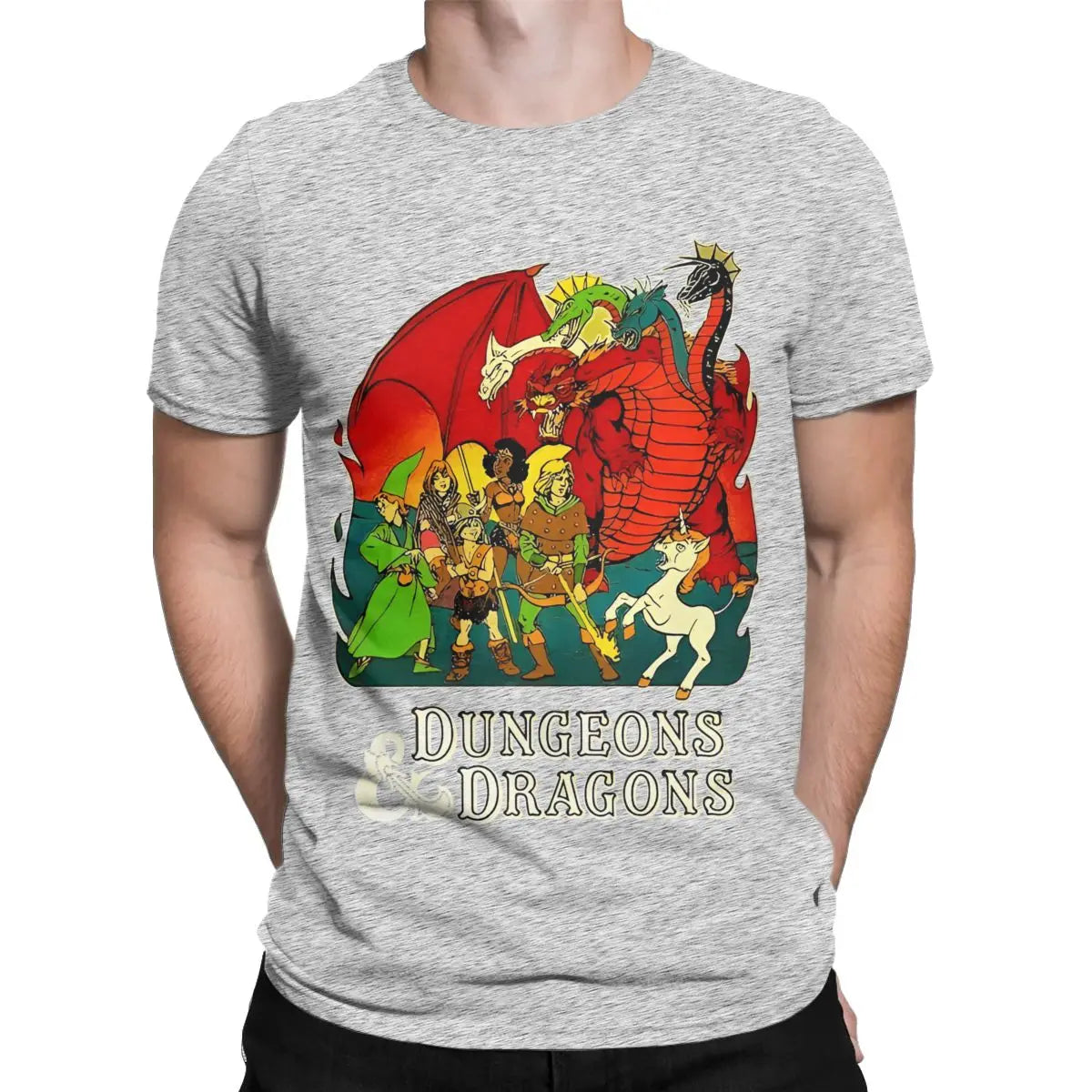 Summer Dungeon And Dragon Game Fans for Men Women T Shirts Apparel Funny Tee Shirt T-Shirts Pure Cotton Graphic Printed Clothing