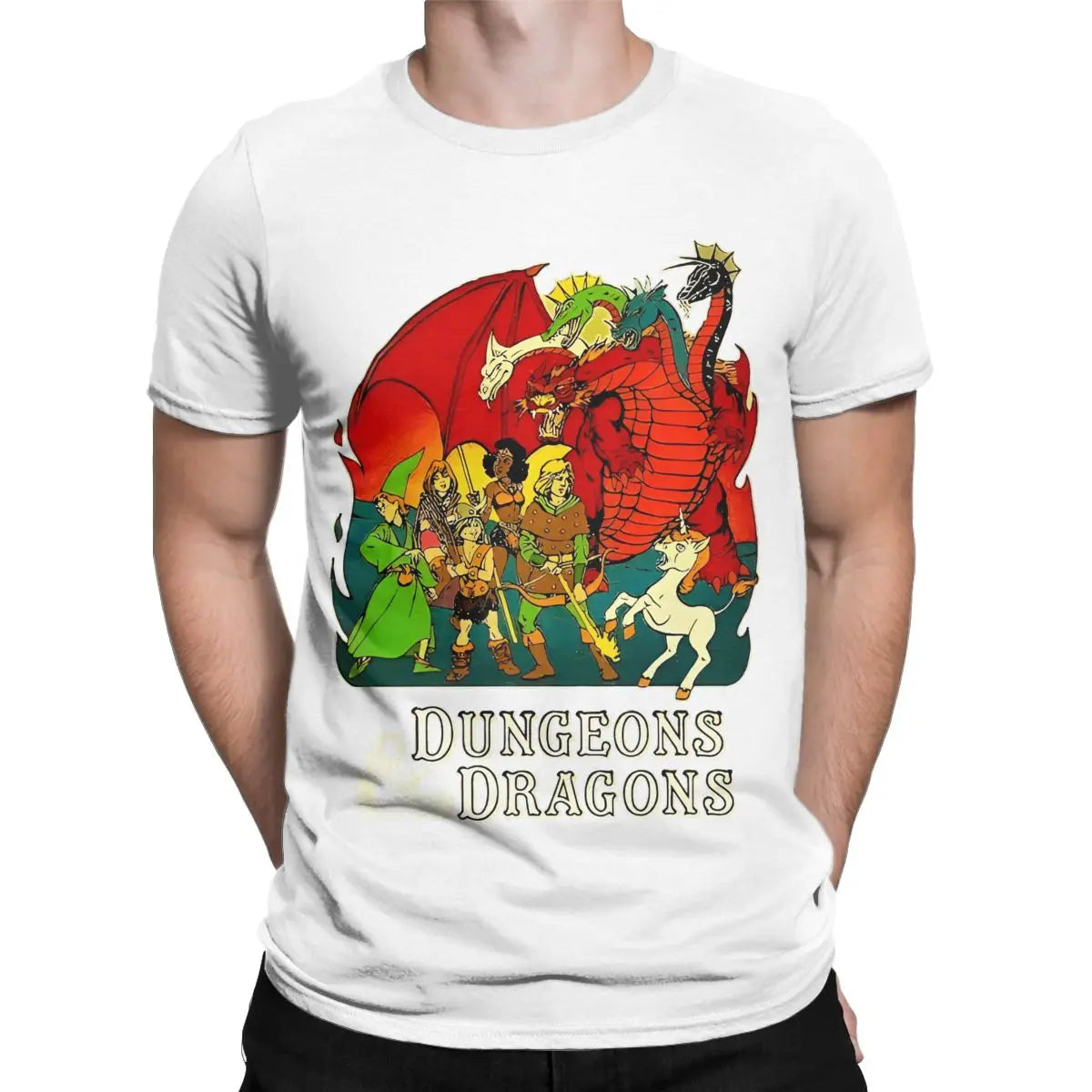 Summer Dungeon And Dragon Game Fans for Men Women T Shirts Apparel Funny Tee Shirt T-Shirts Pure Cotton Graphic Printed Clothing