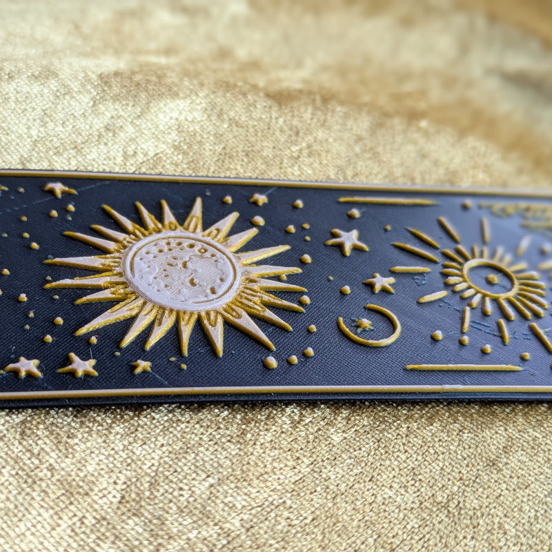 Sun & Moon Navy Bookmark