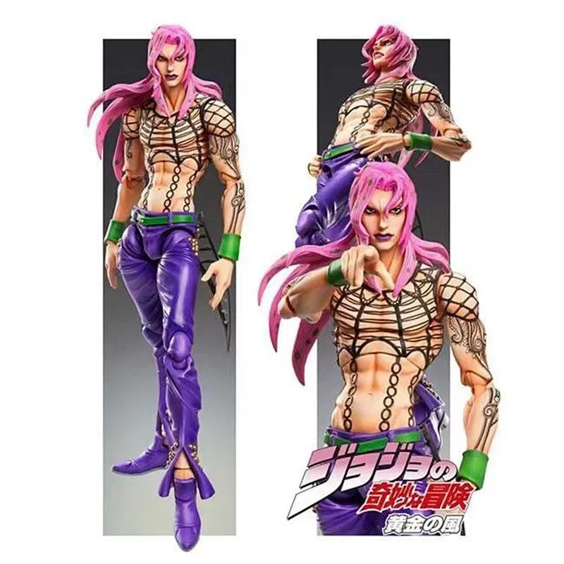 Super action statue 17cm Action Figure jojo bizarre adventure Kujo Jotaro Dio Brando Diavolo Bruno Bucciarati Leone Jolyne Cujoh